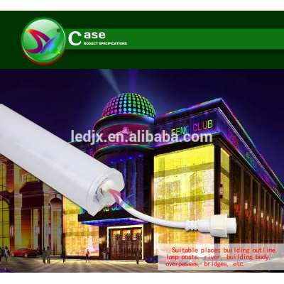 DMX512 Control Outline Building Led Digital Tube 12W rgb t8 led digital tube muti color facade led lighting tube IP65