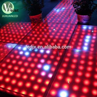 3D Led Starlit Dance Floor Disco Party Stage Used Interactive Sensitive Light Up Dance Floor For Sale